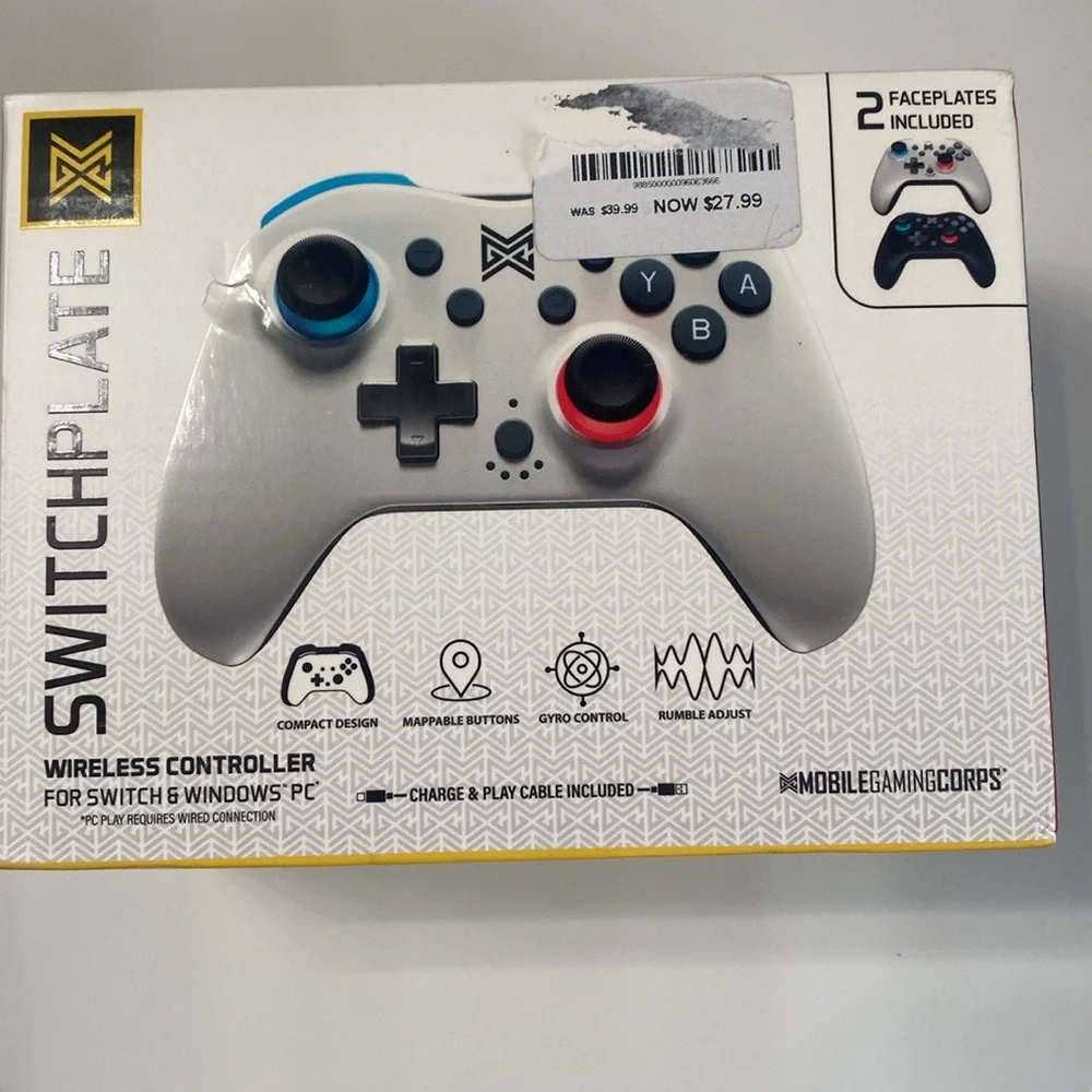 MGC Switchplate Wireless Gaming Controller, NEW WITHOUT WHITE‎ COVER or CABLE
